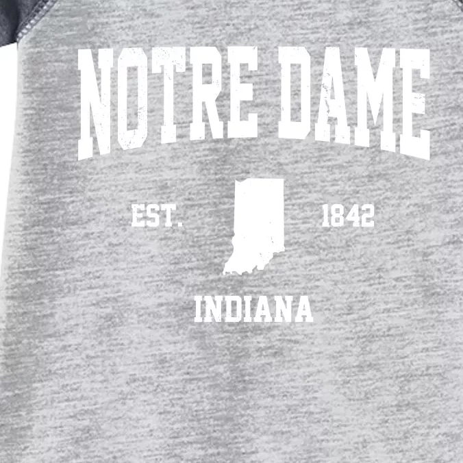 Notre Dame Indiana Est 1842 Infant Baby Jersey Bodysuit