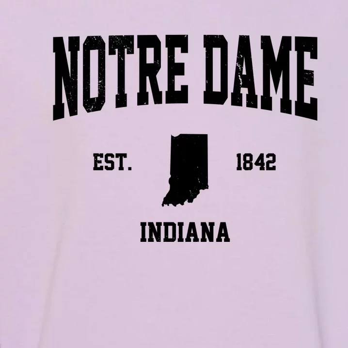 Notre Dame Indiana Est 1842 Garment-Dyed Sweatshirt