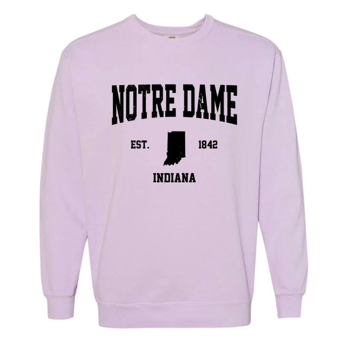 Notre Dame Indiana Est 1842 Garment-Dyed Sweatshirt