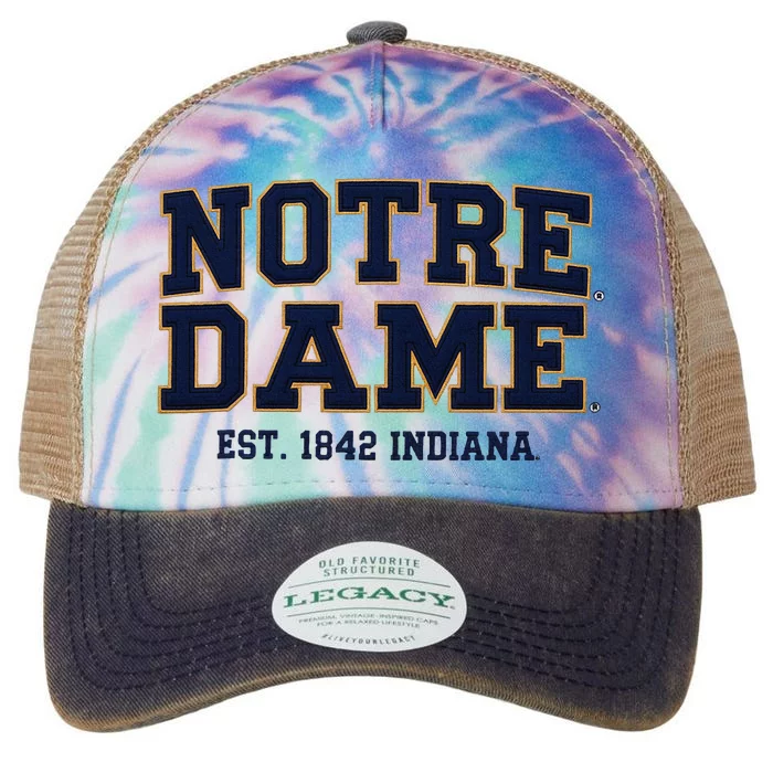 N.O.T.R.E D.A.M.E Indiana Est. 1842 Vintage Pride Apparel Legacy Tie Dye Trucker Hat