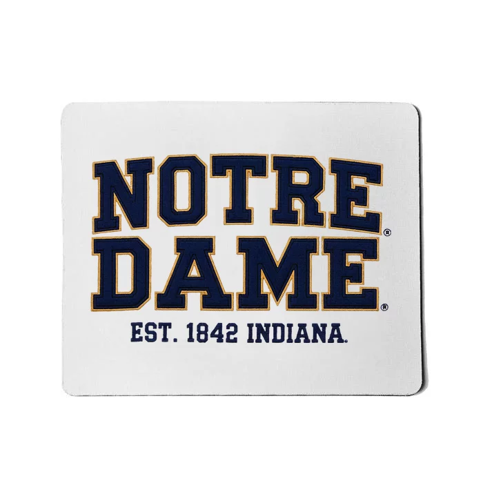 N.O.T.R.E D.A.M.E Indiana Est. 1842 Vintage Pride Apparel Mousepad