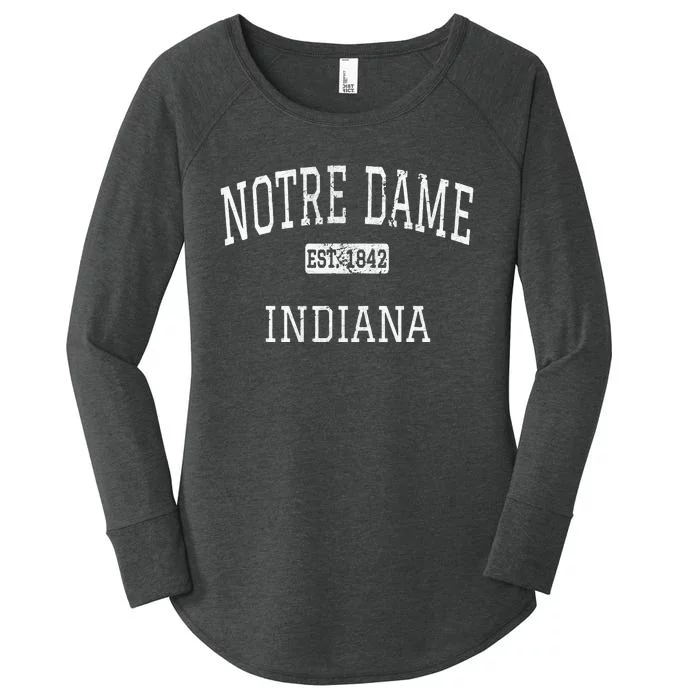 N.O.T.R.E D.A.M.E Indiana In Vintage Women's Perfect Tri Tunic Long Sleeve Shirt