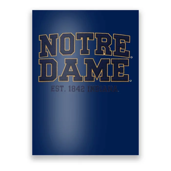 Notre Dam.E Indiana Est. 1842 Vintage Pride Poster