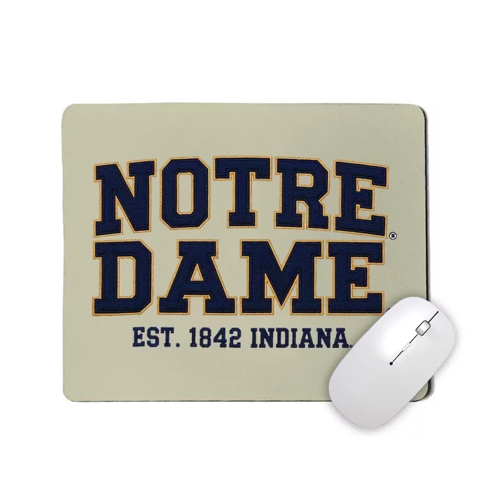 Notre Dam.E Indiana Est. 1842 Vintage Pride Mousepad