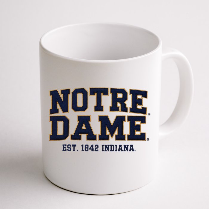 Notre Dam.E Indiana Est. 1842 Vintage Pride Front & Back Coffee Mug