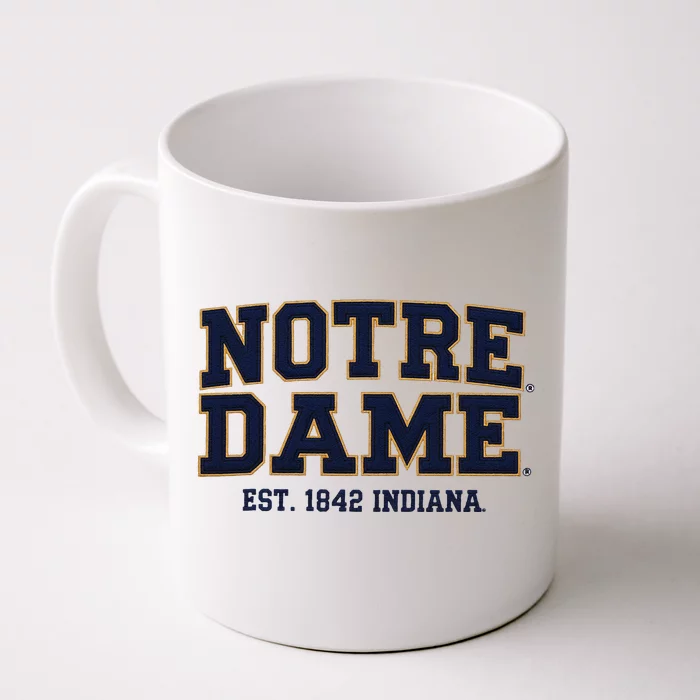 Notre Dam.E Indiana Est. 1842 Vintage Pride Front & Back Coffee Mug