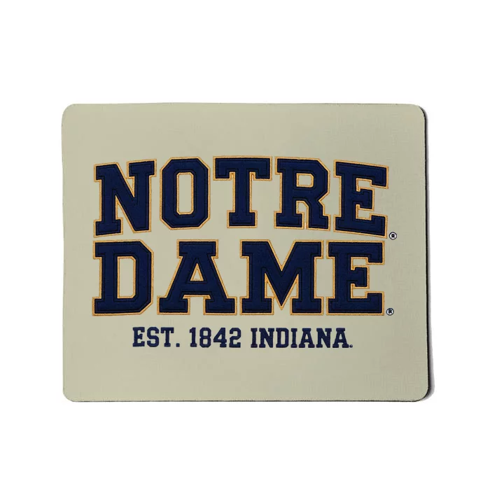 N.O.T.R.E D.A.M.E Indiana Est. 1842 Vintage Pride Apparel Mousepad