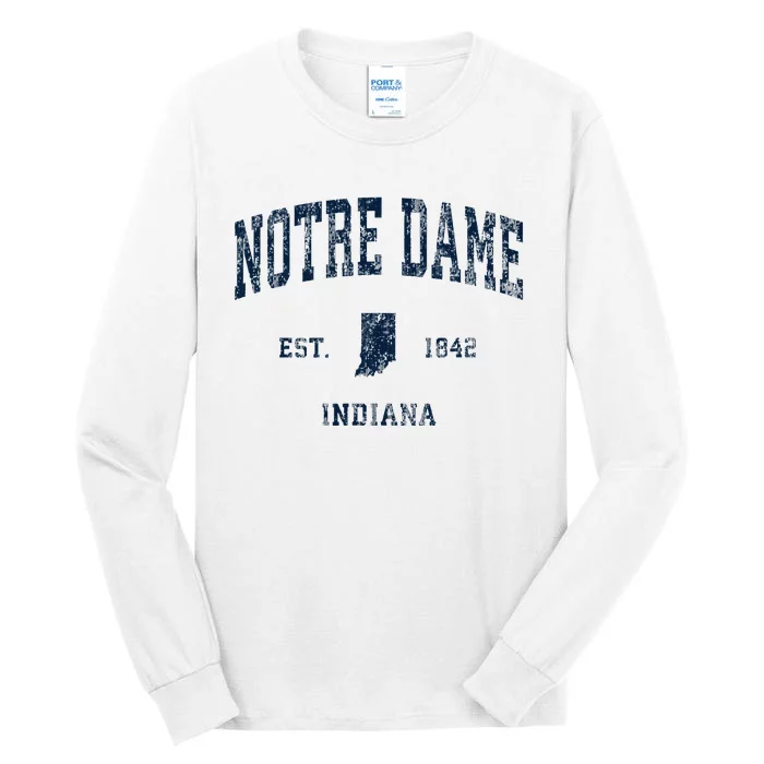 Not..R.E. D.A.M.E. Indiana In Vintage Athletic Sports Tall Long Sleeve T-Shirt