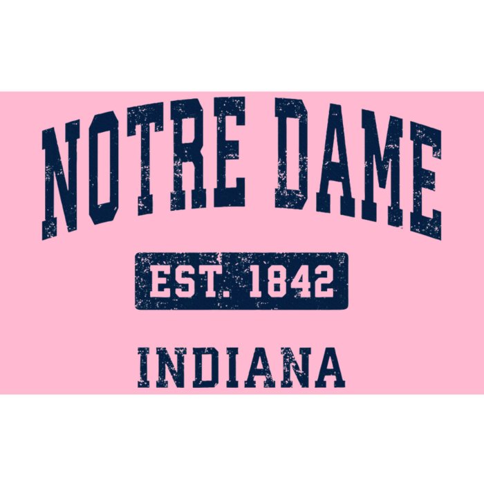 N.O.T.R.E Dame Indiana In Vintage Athletic Sports Bumper Sticker