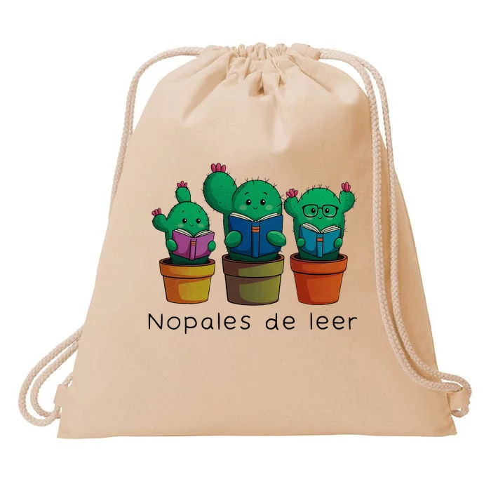 Nopales De Leer Drawstring Bag