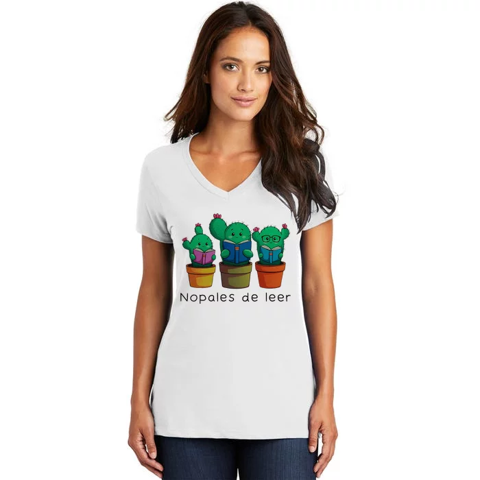 Nopales De Leer Women's V-Neck T-Shirt