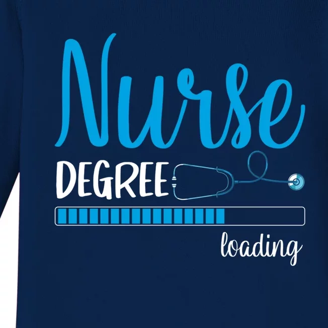 Nursing Degree Loading School Stethoscope Future Nurse Gift Baby Long Sleeve Bodysuit