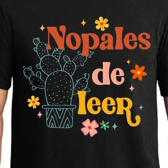 Nopales De Leer Spanish Teacher Maestra Cactus Bilingual Pajama Set