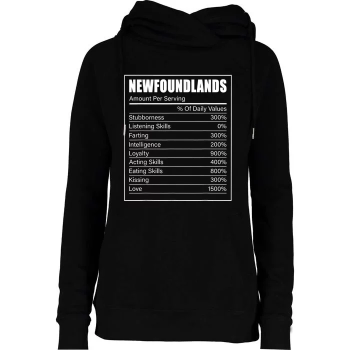 Newfoundland Dog Lover Newfoundland Facts Newfoundland Womens Funnel Neck Pullover Hood