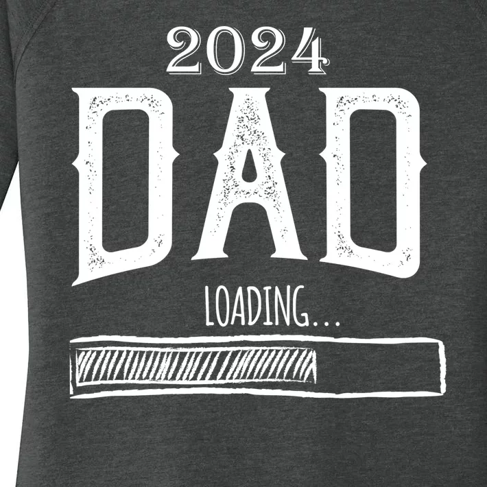 New Dad Loading 2024 Women's Perfect Tri Tunic Long Sleeve Shirt