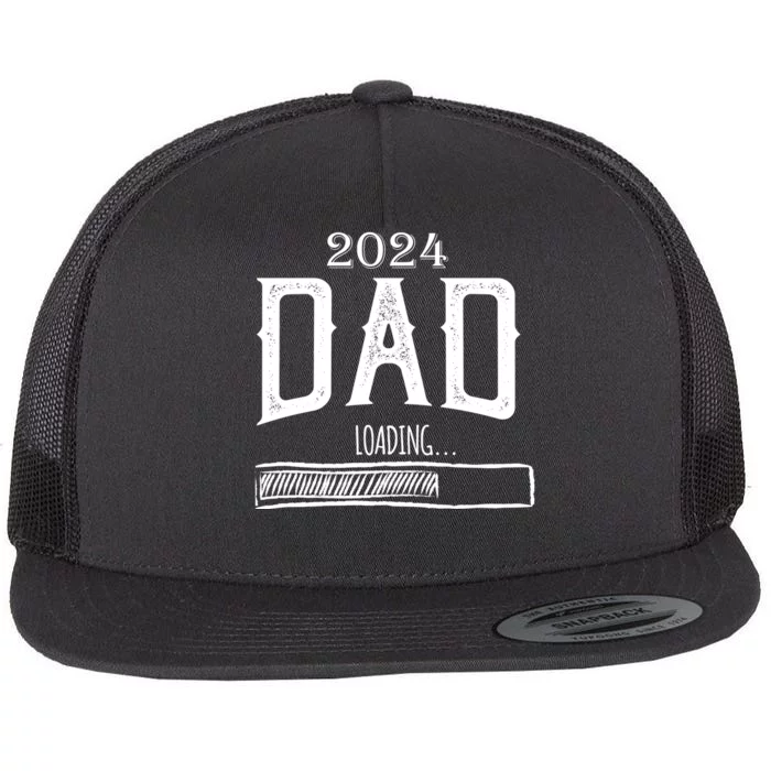 New Dad Loading 2024 Flat Bill Trucker Hat