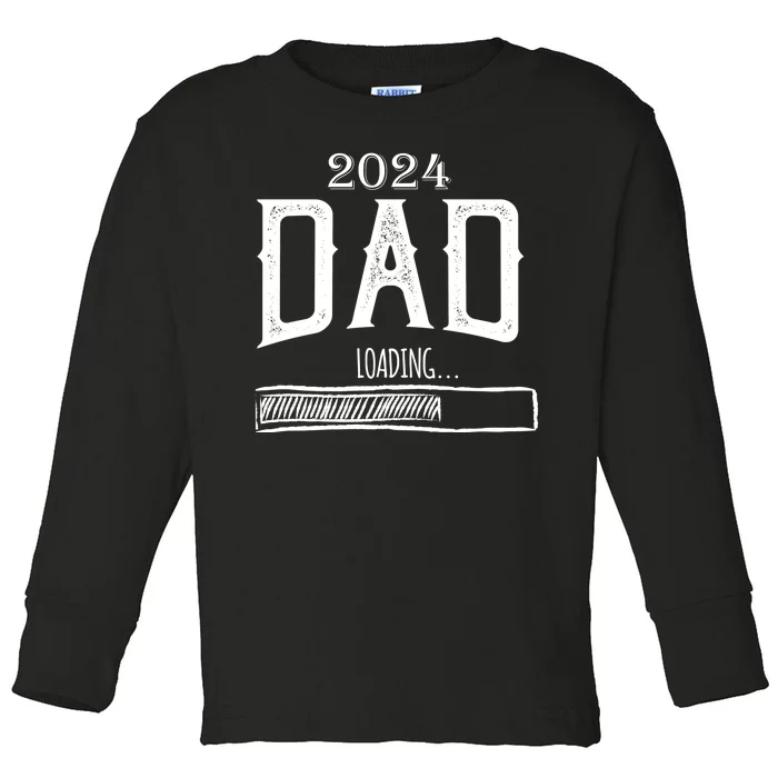 New Dad Loading 2024 Toddler Long Sleeve Shirt