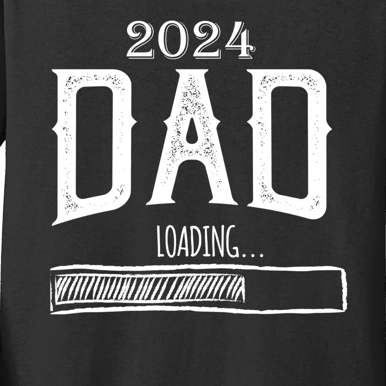 New Dad Loading 2024 Kids Long Sleeve Shirt