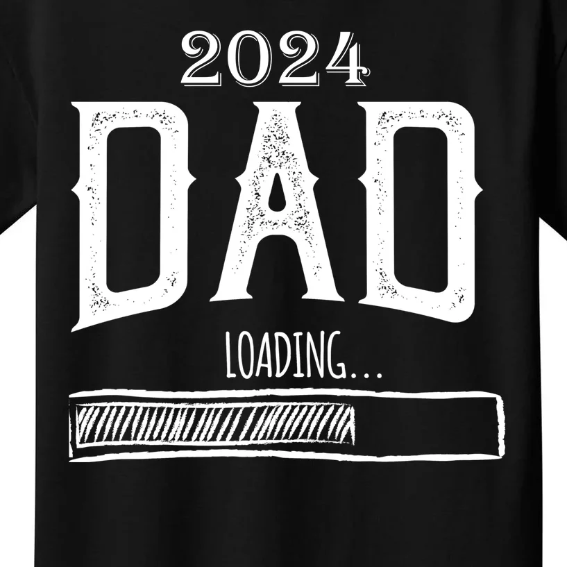 New Dad Loading 2024 Kids T-Shirt