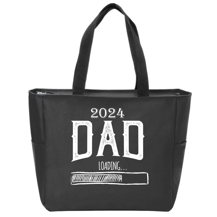 New Dad Loading 2024 Zip Tote Bag