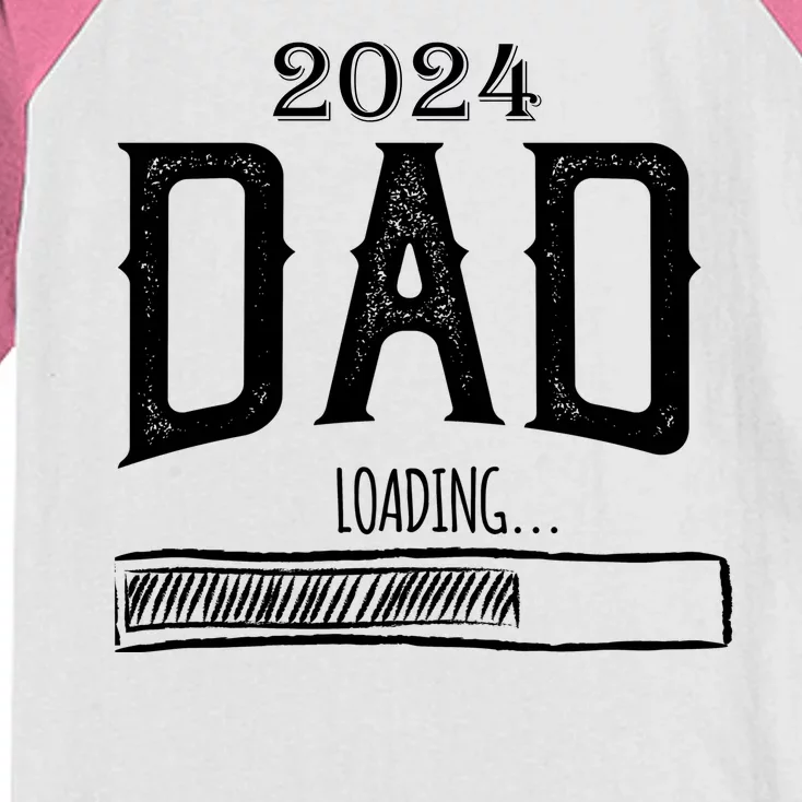 New Dad Loading 2024 Kids Colorblock Raglan Jersey