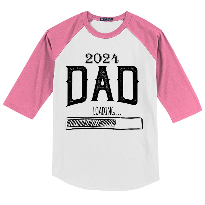 New Dad Loading 2024 Kids Colorblock Raglan Jersey