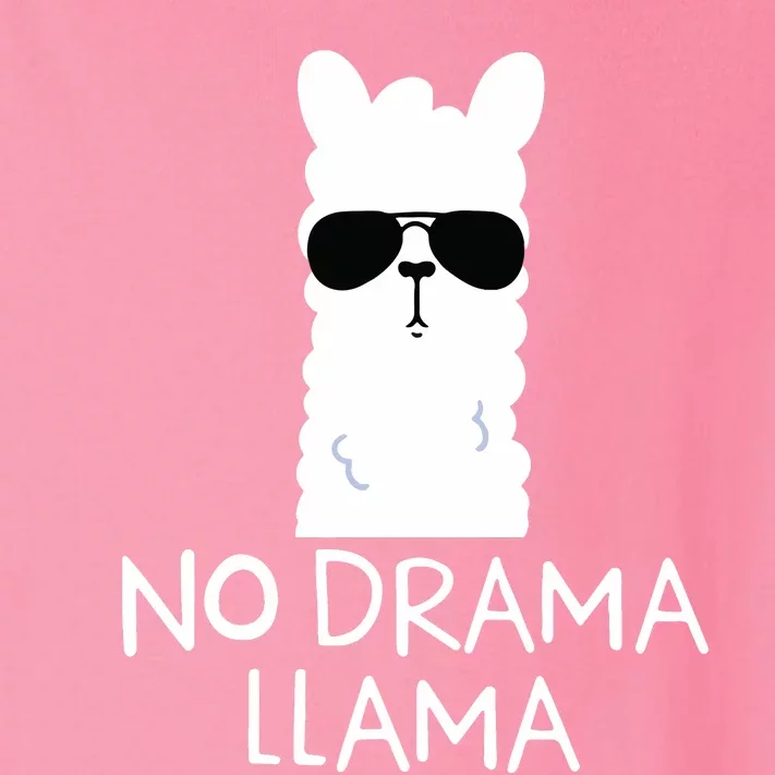 No Drama Llama Alpaca With Sunglasses Llama Lovers Gift Toddler Long Sleeve Shirt