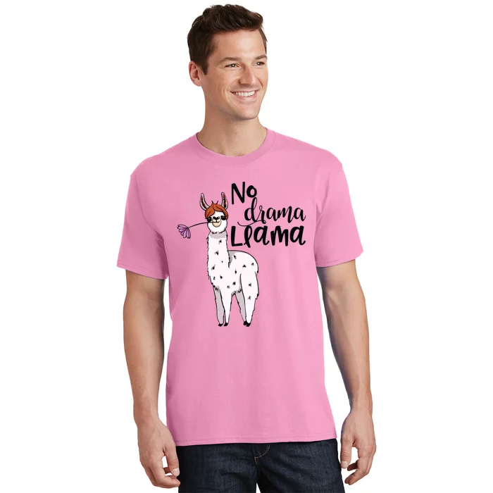 No Drama Llama Cute Llama Costume Or Llama Pajamas T-Shirt