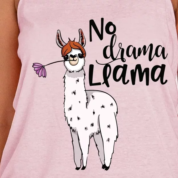 No Drama Llama Cute Llama Costume Or Llama Pajamas Women's Knotted Racerback Tank