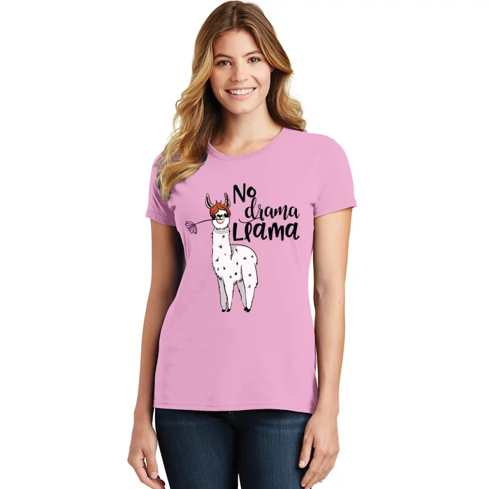 No Drama Llama Cute Llama Costume Or Llama Pajamas Women's T-Shirt