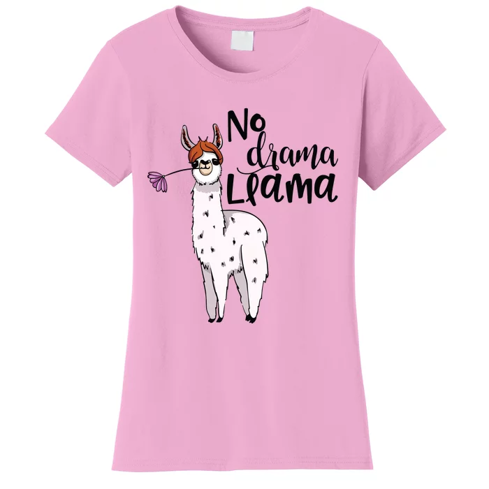 No Drama Llama Cute Llama Costume Or Llama Pajamas Women's T-Shirt