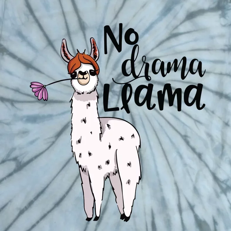 No Drama Llama Cute Llama Costume Or Llama Pajamas Tie-Dye T-Shirt