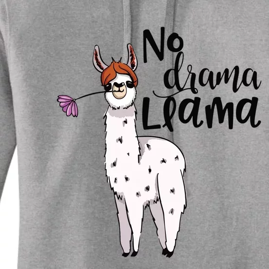 No Drama Llama Cute Llama Costume Or Llama Pajamas Women's Pullover Hoodie