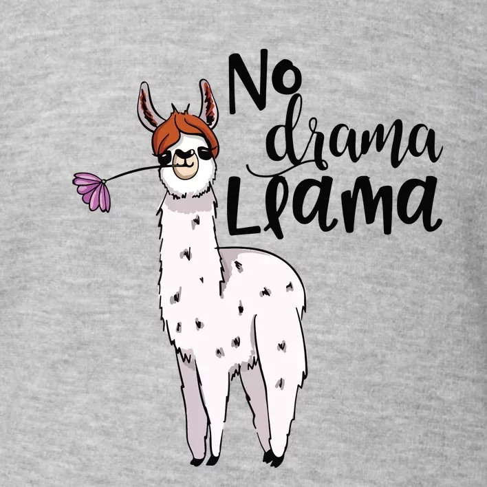 No Drama Llama Cute Llama Costume Or Llama Pajamas Toddler Sweatshirt