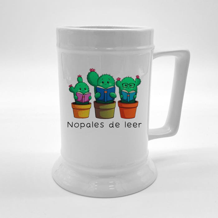 Nopales De Leer Front & Back Beer Stein