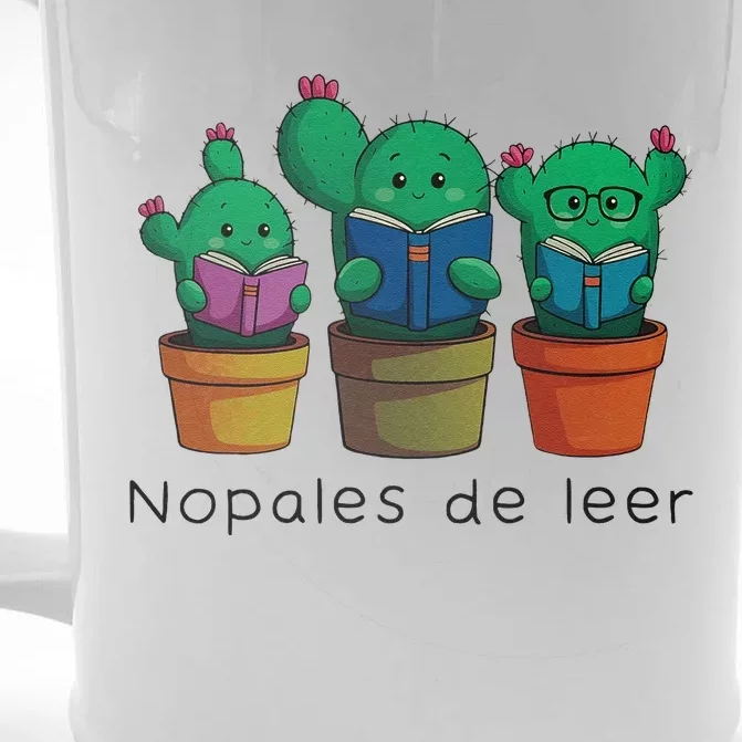 Nopales De Leer Front & Back Beer Stein