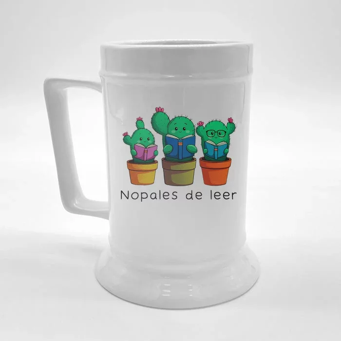 Nopales De Leer Front & Back Beer Stein