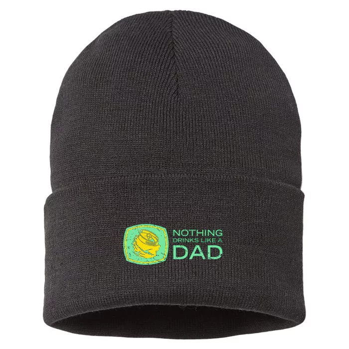 Nothing Drinks Like A Dad Sustainable Knit Beanie