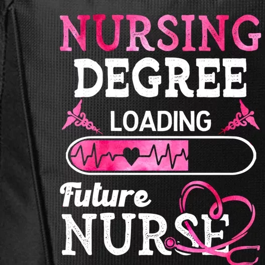 Nursing Degree Loading Future Nurse Profession Funny Gift City Backpack