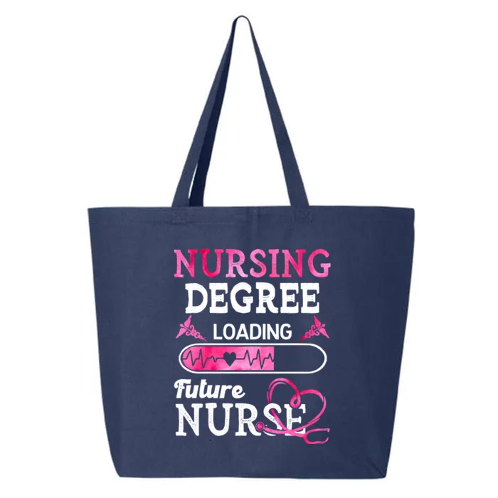 Nursing Degree Loading Future Nurse Profession Funny Gift 25L Jumbo Tote