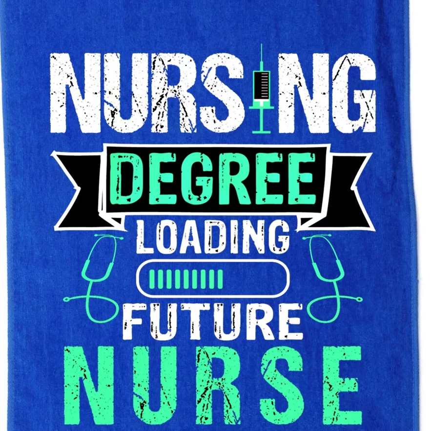 Nursing Degree Loading Future Nurse Profession Gift Platinum Collection Golf Towel