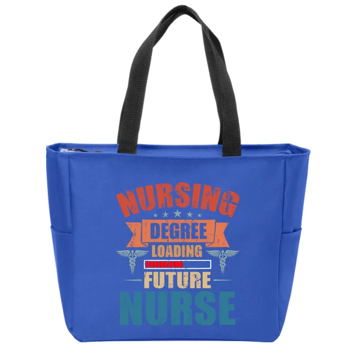 Nursing Degree Loading Future Nurse Profession Nurse Student Gift Zip Tote Bag