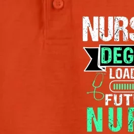 Nursing Degree Loading Future Nurse Profession Gift Dry Zone Grid Performance Polo