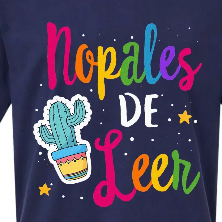 Nopales De Leer Never Stop Reading Spanish Teacher Espanol Sueded Cloud Jersey T-Shirt