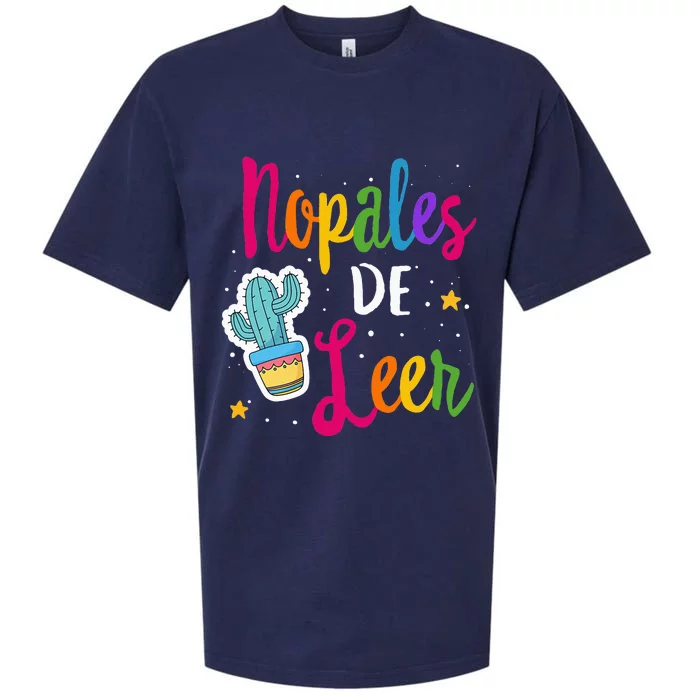 Nopales De Leer Never Stop Reading Spanish Teacher Espanol Sueded Cloud Jersey T-Shirt