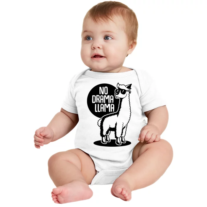 No Drama Llama Baby Bodysuit