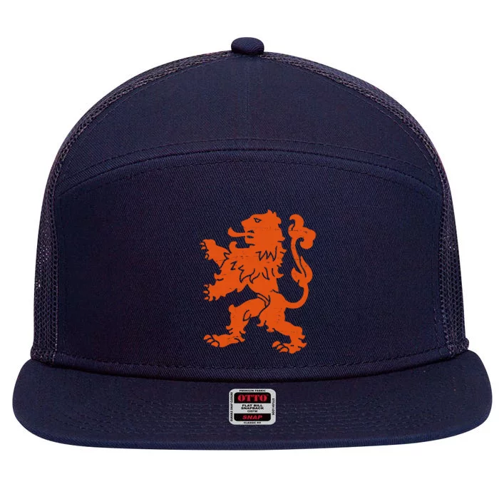 Nederland Dutch Logo 7 Panel Mesh Trucker Snapback Hat