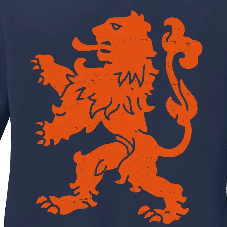 Nederland Dutch Logo Ladies Long Sleeve Shirt