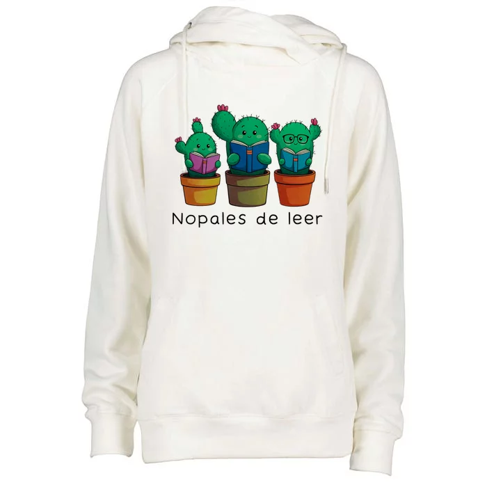 Nopales De Leer Womens Funnel Neck Pullover Hood