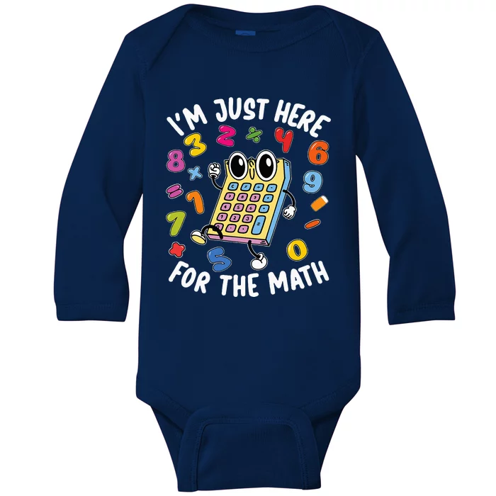 Number Day Maths Day Number Day Calculator Costume Baby Long Sleeve Bodysuit